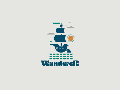 Wanderer branding design illustration inspiration logo minimalism silhouette vector