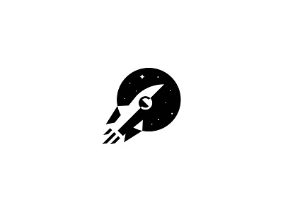 rocket branding design icon. illustration inspiration logo minimalism vector