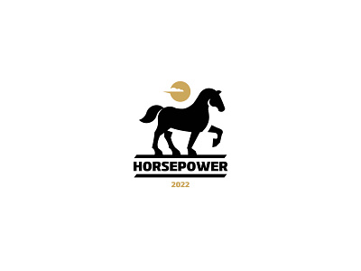 Horsepower branding brutal design inspiration logo silhouette vector