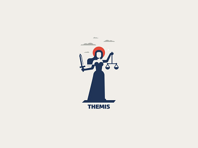 THEMIS branding design icon illustration logo minimalism silhouette themis vector