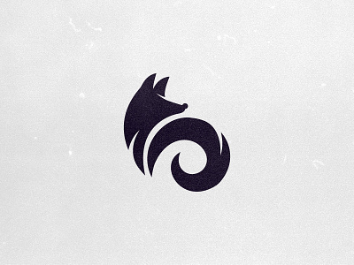 fox logo ears fox logo minimalism muzzle silhouette tail