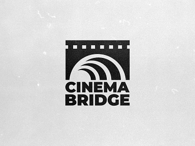 Brige Logo bridge design film studio illustration logo movie silhouette vector