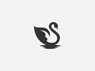black swan black swan logo logo inspiration minimalism swan