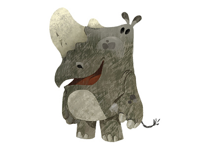 Mr. Rhino animation character characterdesign design digital digitalpainting rhino style vizdev