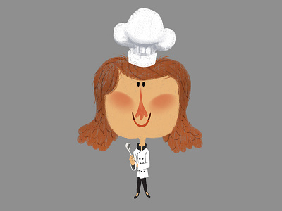 Little Girl Chef character characterdesign chef design digital digitalpainting style vizdev