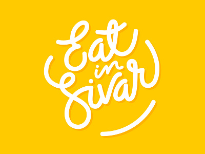 Eat In Sivar branding design lettering logo type typography