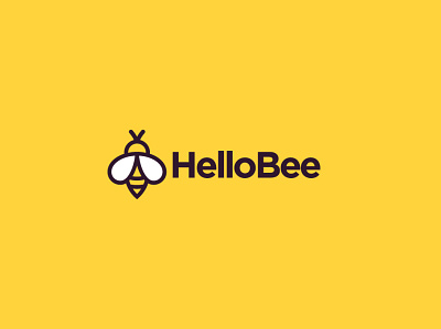 HelloBee branding logo logotype