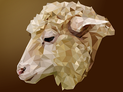 Low poly Sheep animal low poly sheep vector
