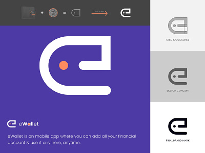 eWallet - Online Mobile Banking App Logo