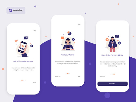 eWallet - Onboarding Screen by Mehedi Hasan Mamun on Dribbble