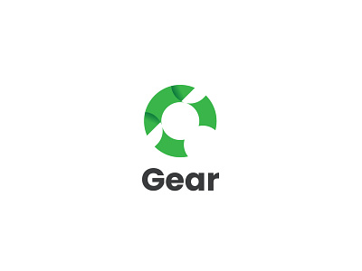 Gear Logo a logo brand branding design flat graphic design illustration logo logo design ui vector