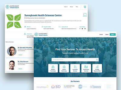 Cluster Connect portal screens