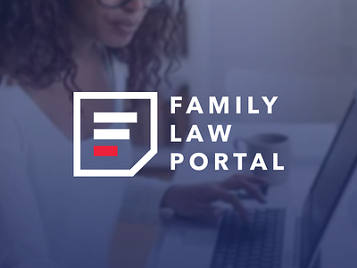 Family Law Portal Logo agency branding divorce family icon law lawyer logo portal separation wordmark