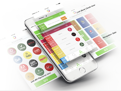 FinTech Mobile App – Billenial banks bills finance finance app finance business financial fintech logo mobile mobile app product design tracking ui user research ux