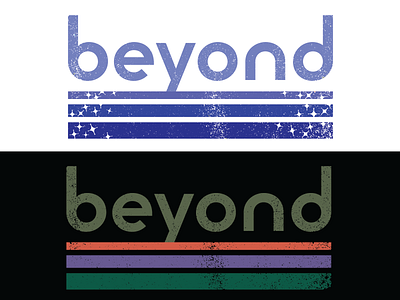 Beyond Logo Vintage Remixes 70s brand branding cosmic dailylogo design distressed graphic design iterations logo nasa rebrand space stars vintage