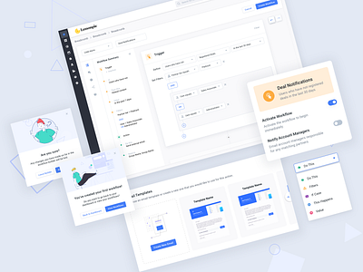 Workflow Automation boolean builder buttons concept desktop guide modal outline template toggle ui workflow