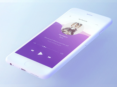 Music app concept app design music player