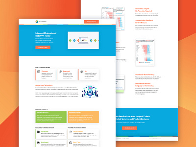 Analytics AI Landing Page branding conversion design cro design landing page layout ui ux ux design web web design