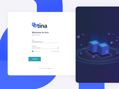 Login page for TINA branding design fin tech finance fintech grow login login page superannuation ui ux web design