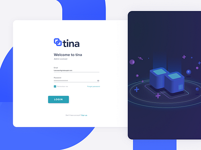 Login page for TINA