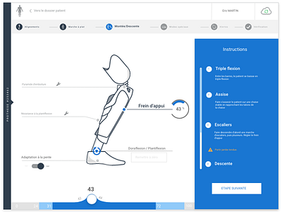 prosthesis leg software - Early concept