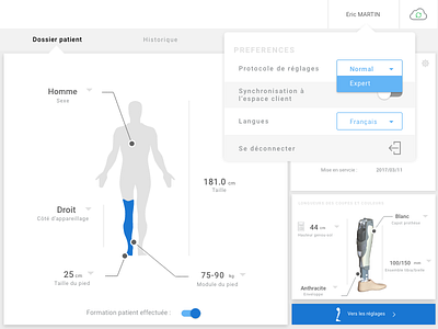 Patient prothesis record