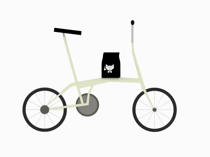 My coffee your bike ride 3d animation blender illustration llamalloyd