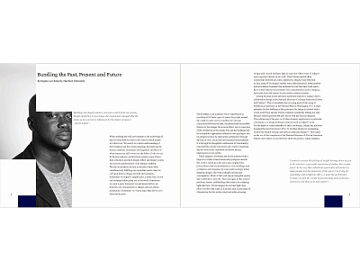 David Adjaye: Pattern and Light, Pages 2 & 3 book book design cropping david adjaye graphic design light pattern print design