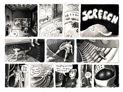 Small Stories, Comic #1 anthology comics f news ghost haunted house illustration ink ink wash magazine small stories watercolor writing