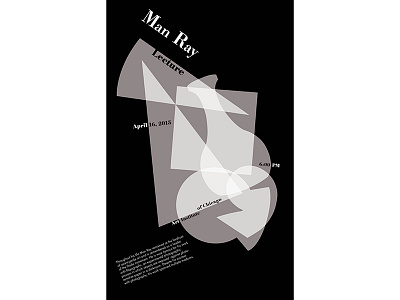 Man Ray Poster chess geometry graphic design illustration lecture man ray photo photography poster print design rayograph