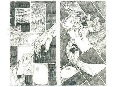 Comic Book Cover Sketches, Ghost Hunt