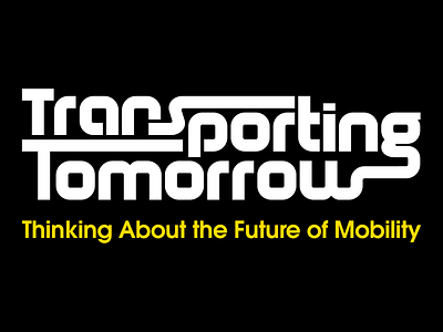 Transporting Tomorrow autonomous autonomous car design illustrator technology type typography vector