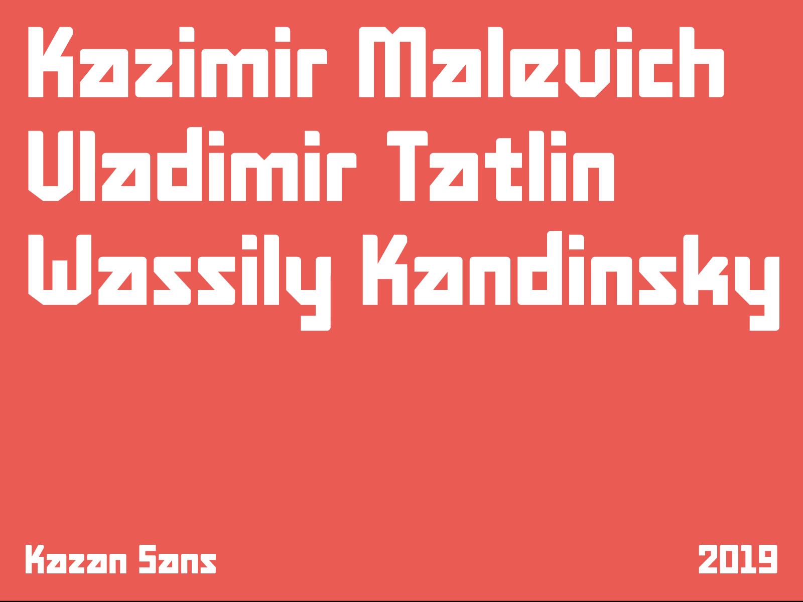 Kazan Sans Typeface avant garde constructivism custom type kazan rodchenko russia specimen type type design typedesign typeface typography