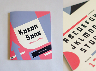 Kazan Sans Specimen Booklet book constructivism display font kazan print rodchenko russia specimen suprematism type typeface typography