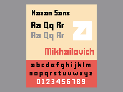 Kazan Sans - Display Typeface avant garde constructivism design display type display typography font geometric kazan rodchenko russia suprematism type typeface typography