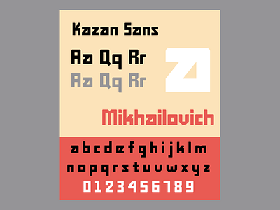 Kazan Sans - Display Typeface