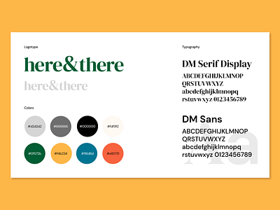 here&there Brand Identity