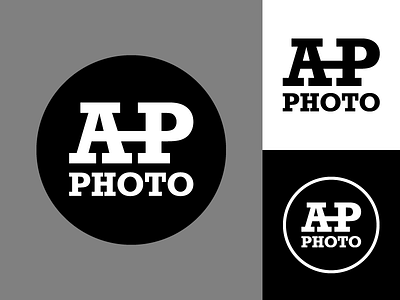 AP Photo Logo branding california central valley fresno greyscale identity logo logo design logotype personal brand photo photography rockwell slab type typography vector