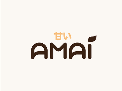 DSGD 99 - Amai Tea Logo beverage branding california design drink dsgd 99 identity japanese sjsu tea type typography vector