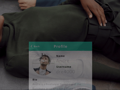 User Profile (Daily UI - 006) animation dailyui user profile