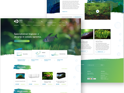eCommerce - aquaristics aqua creative design e commerce interface ui ux webdesign