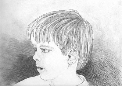 Noah Age 5 - 21/05/10 drawing pencil drawing sketch