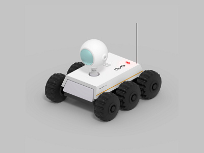 CL-16 3d 3d modeling astronaut character concept drone game game asset illustration lowpoly modeling movie robot rover space