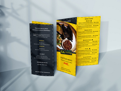 Food Brochure - Cak Koting Jogja branding brochure design vector