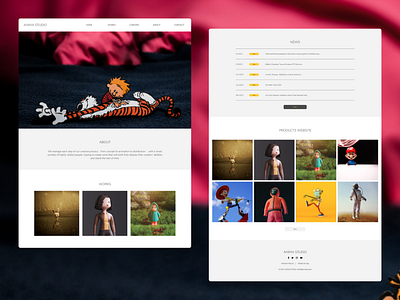 ANIMA STUDIO - Animation Studio Landing Page Web Design by Danny Dakhrisman  on Dribbble