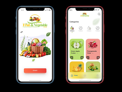 Fruits & Veges App app design ios job mobile screen ui