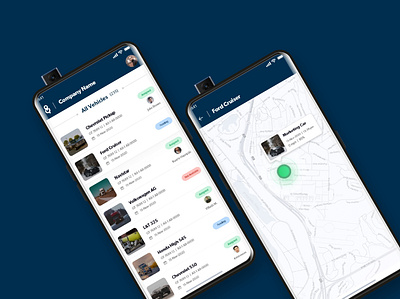 Fleet Management android app detail graphics mobile screen ui ui design ui designer