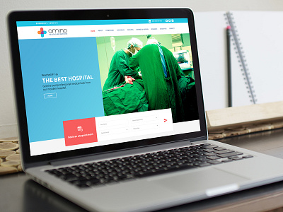 Healthcare layout ui website