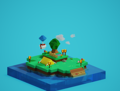 Uninhabited island by YakshaChien on Dribbble