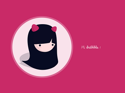 Hello Dribbble dribbble first shot girl little witch